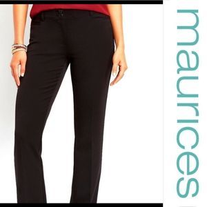 2/$40 NWT Maurices black classic boot cut carrer pant 22W